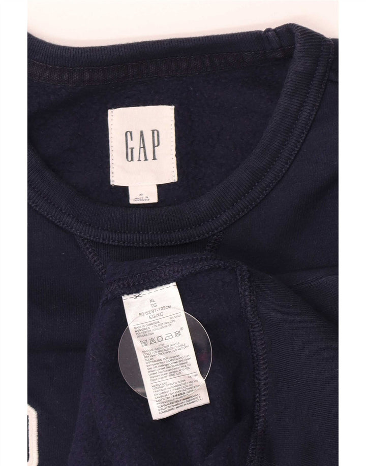 Gap Sweat-Shirt Graphique Homme XL Bleu Marine Coton