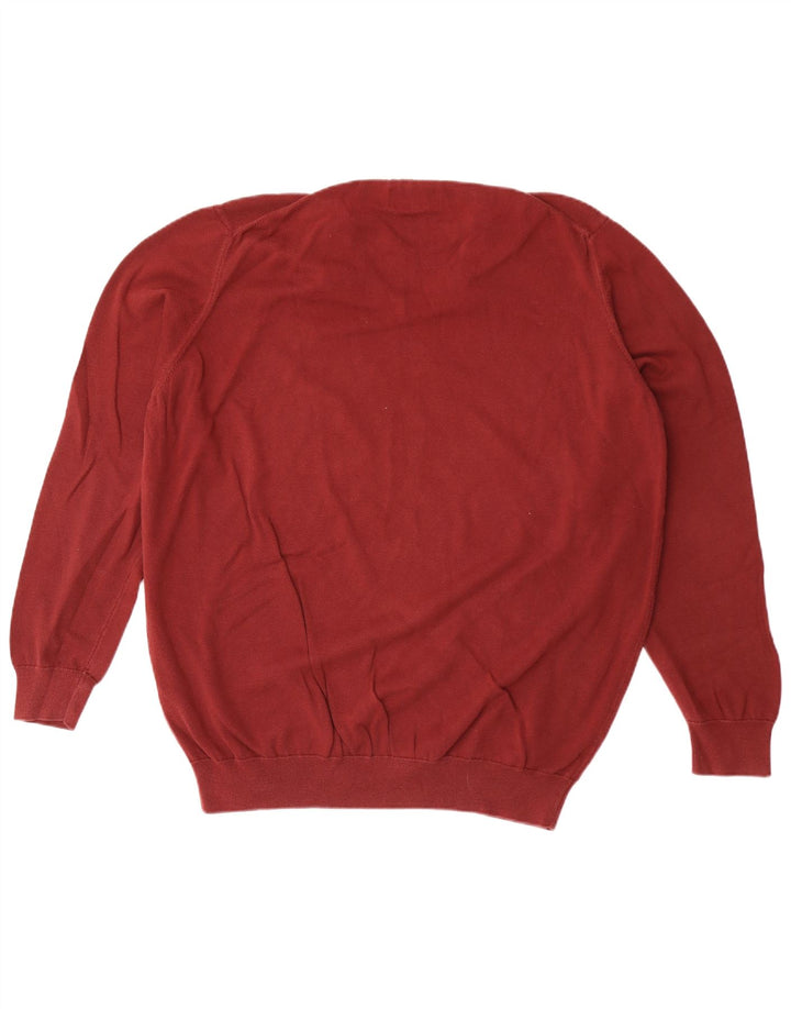 Barbour Pull col V pour homme 2XL en coton marron
