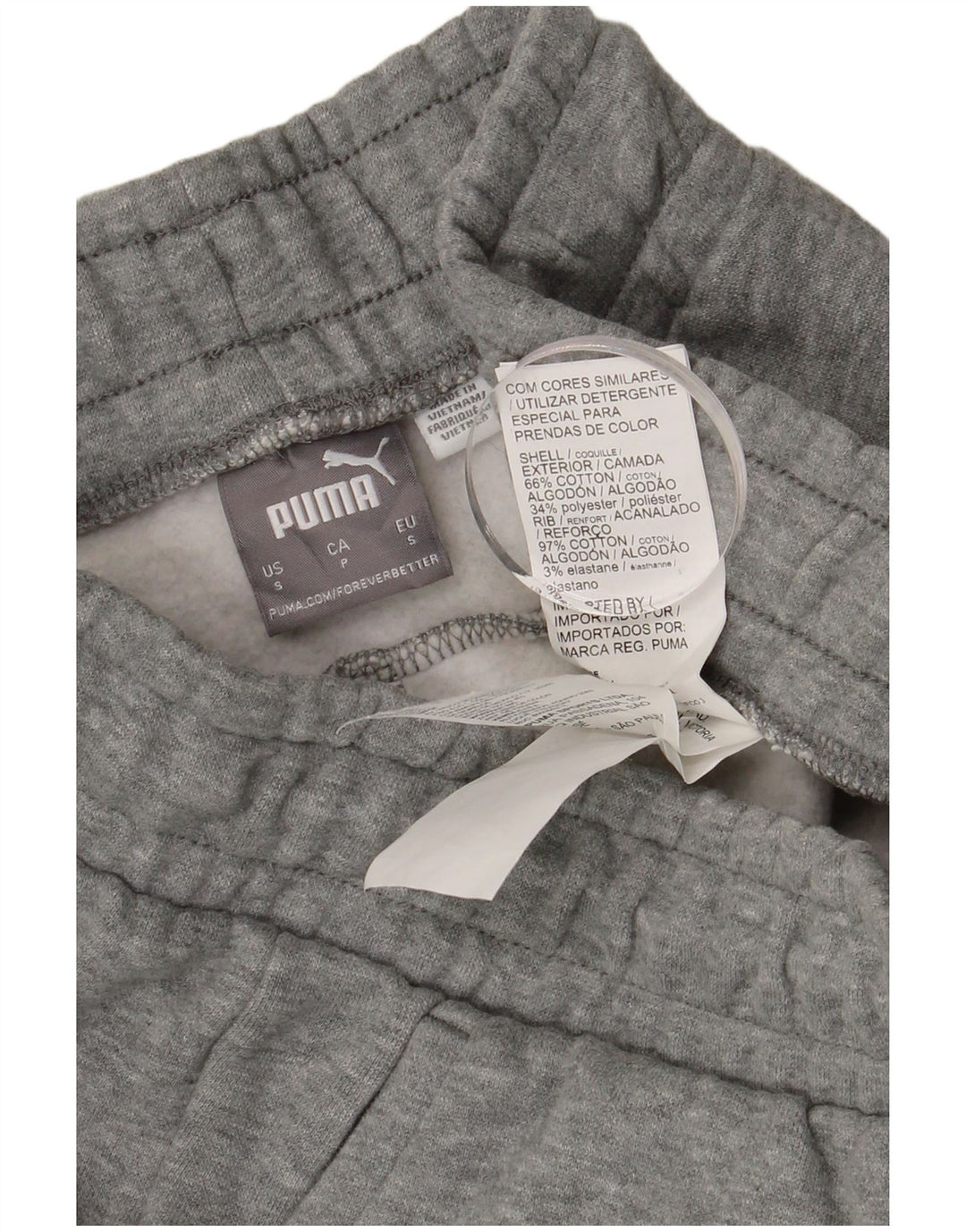 PUMA Pantalon de survêtement pour homme en coton gris Small