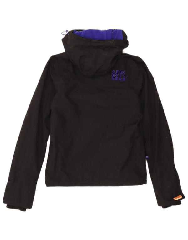 Superdry Veste coupe-vent à capuche The Windcheater pour femme UK 2 2XS Noir