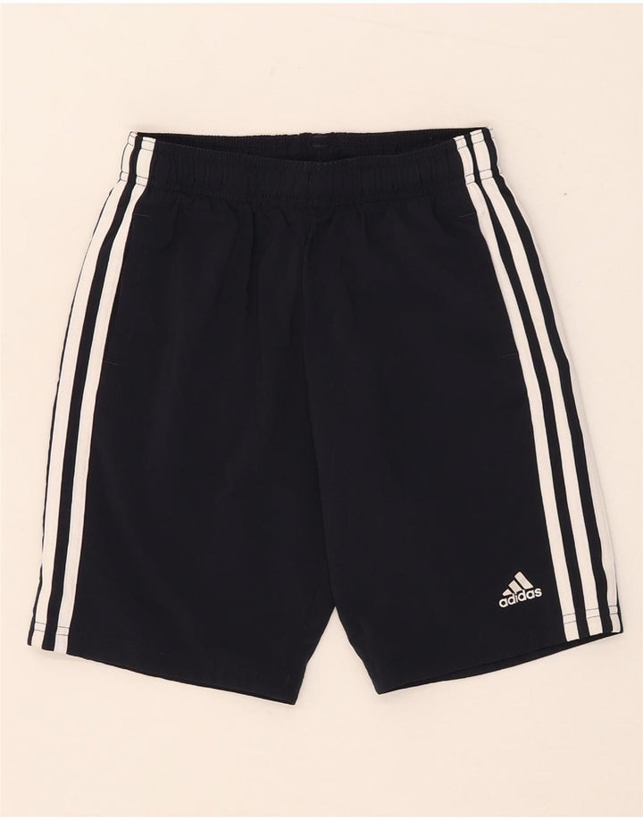 Short de sport Adidas garçon 9-10 ans bleu marine polyester