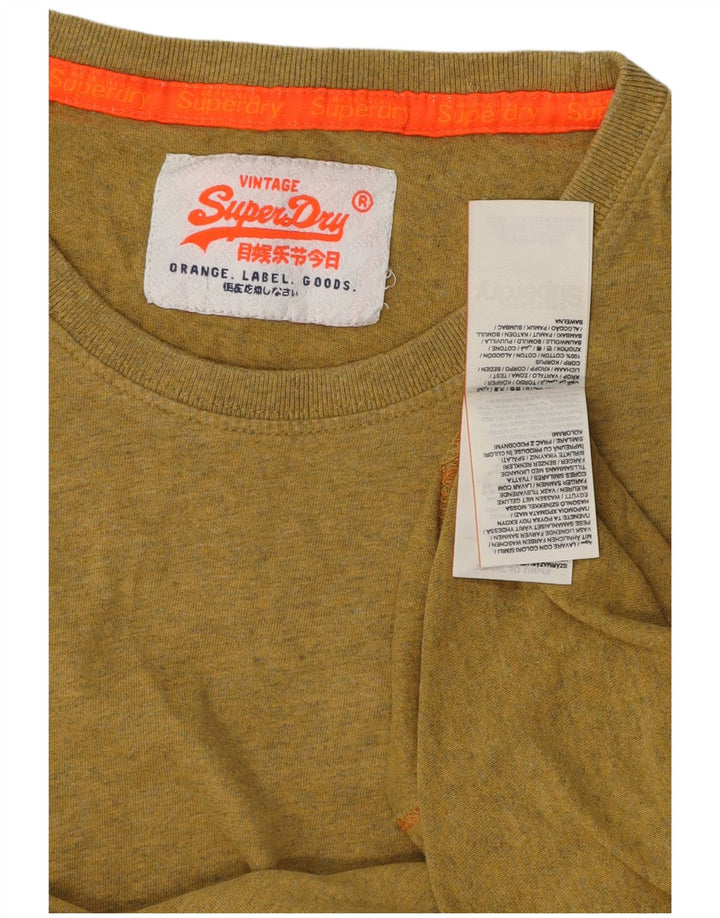 SUPERDRY T-Shirt Homme Top Petit Kaki Coton
