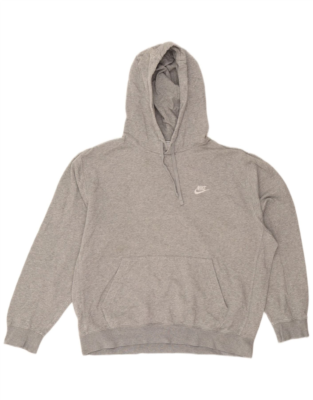 Nike Pull à capuche pour homme en coton gris Taille L