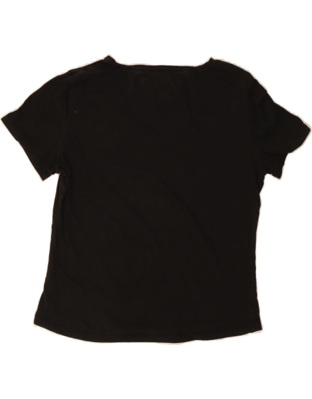 TOMMY HILFIGER Womens T-Shirt Top UK 10 Small Black Vintage Tommy Hilfiger and Second-Hand Tommy Hilfiger from Messina Hembry 