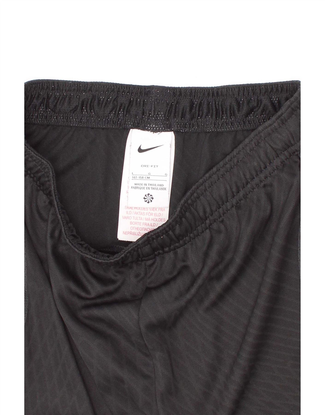Nike Short de sport Dri Fit pour garçon 12-13 ans en polyester à carreaux noirs 12-13 ans