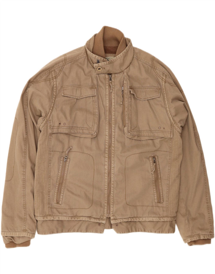Fat Face Veste utilitaire pour homme UK 42 XL Coton beige