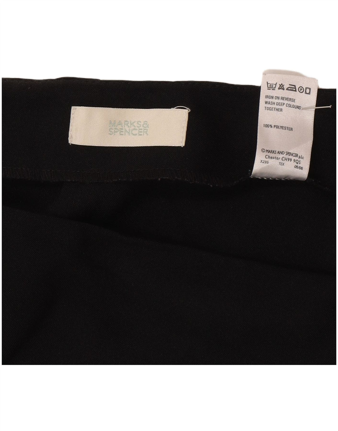 Marks & Spencer Jupe crayon femme UK 20 2XL W40 Noir Polyester