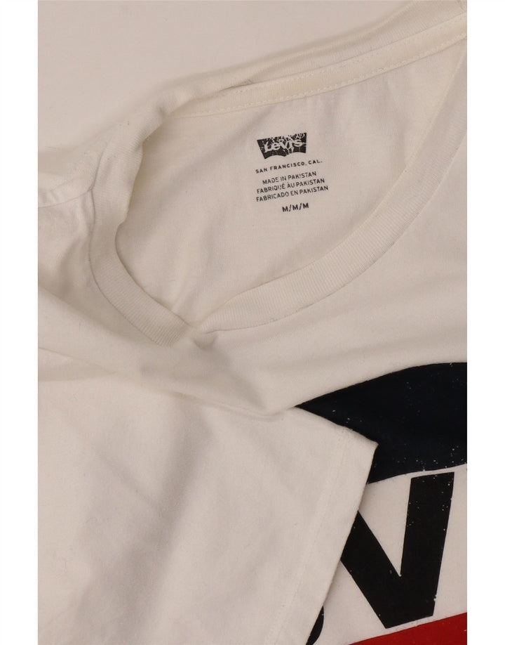 Levi's Tee-Shirt Graphique Homme Blanc Moyen