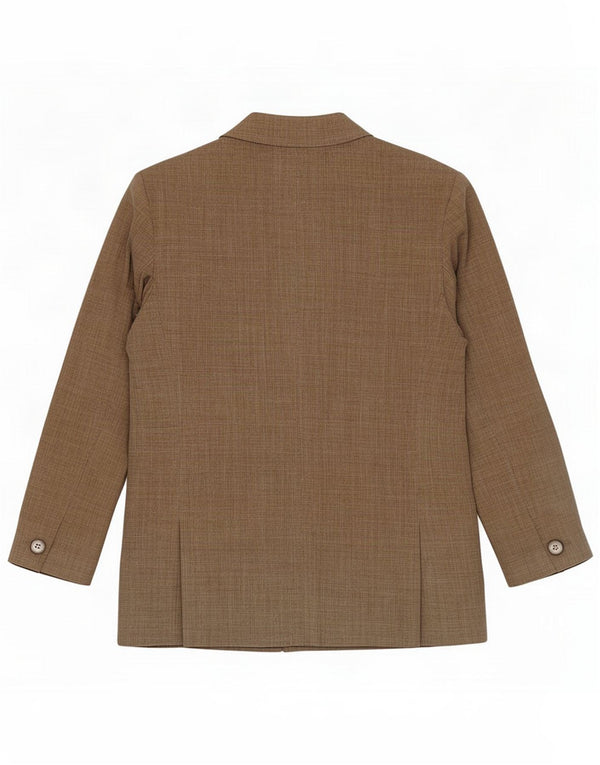 Max Mara Veste blazer croisée pour femme UK 16 Grande laine vierge kaki