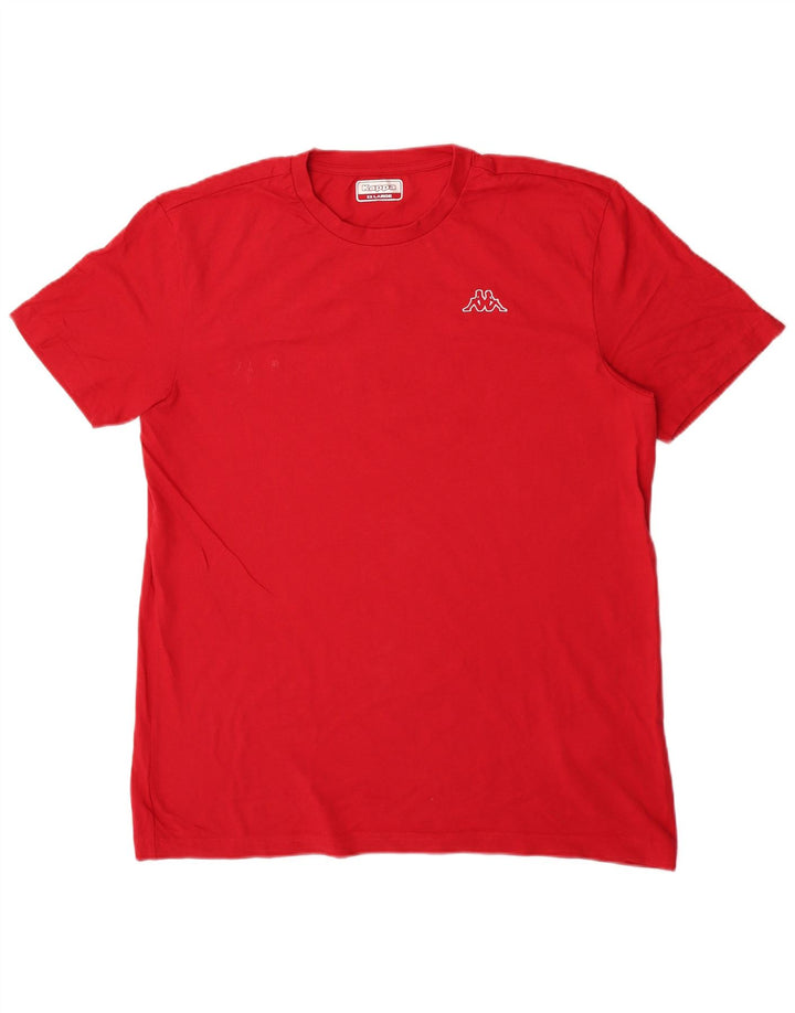 Kappa T-Shirt Homme Top 2XL Rouge Coton