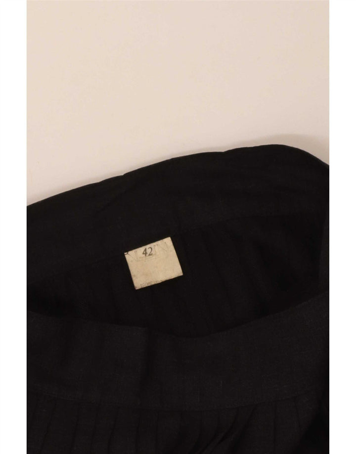 jupe plissée femme vintage IT 42 Medium W26 Noir