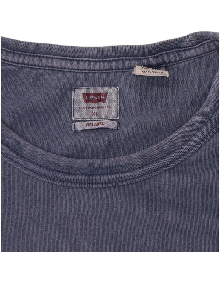LEVI'S T-Shirt Coupe Relax Homme XL Bleu