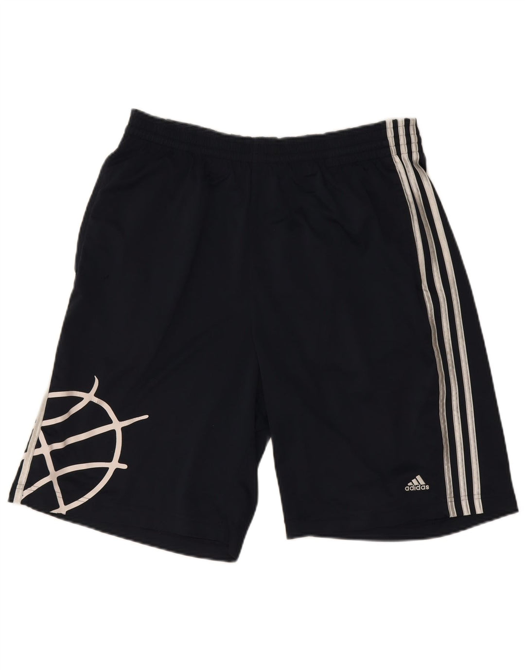 Adidas Short de Sport Graphique Homme Bleu Marine Moyen