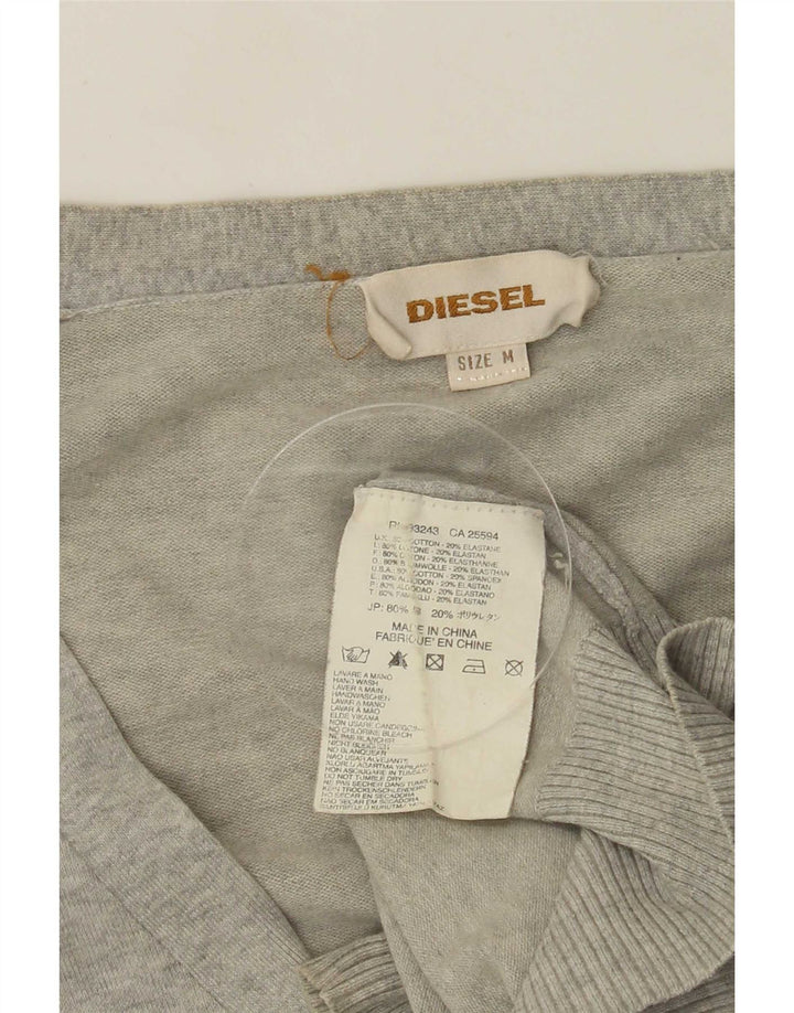 Diesel Pull Cardigan Homme Gris Moyen Coton