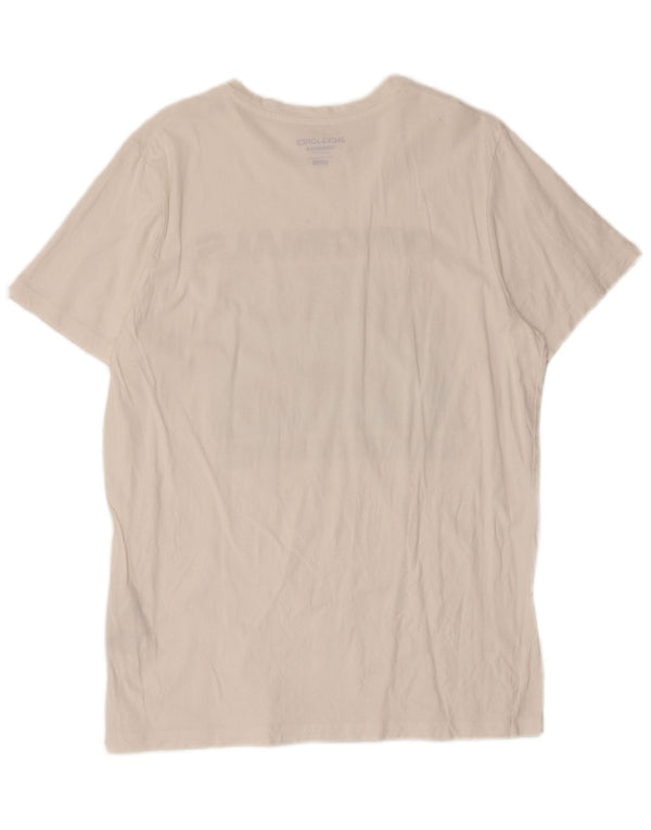 Jack & Jones T-shirt graphique coupe classique pour hommes, grand, blanc, coton