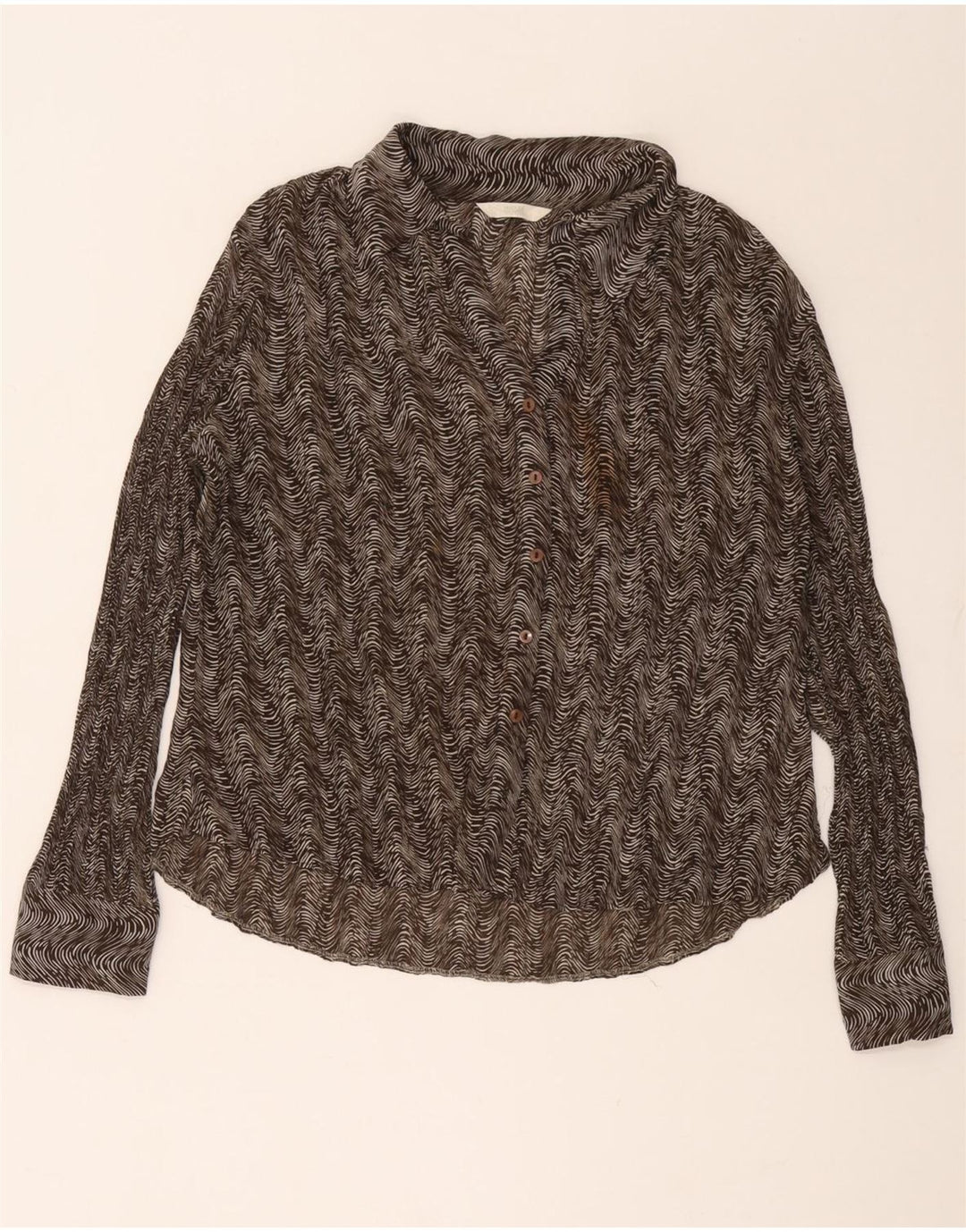 Marks & Spencer Chemisier Femme UK 18 XL Marron Géométrique Polyester