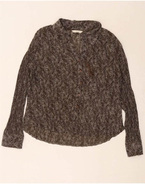 Marks & Spencer Chemisier Femme UK 18 XL Marron Géométrique Polyester