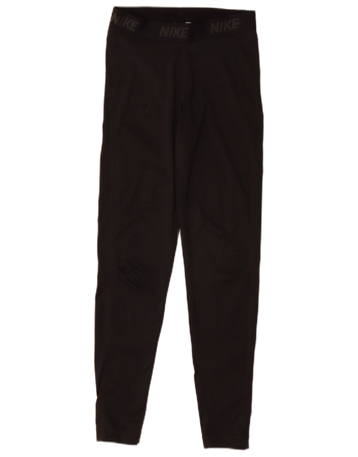 Nike Legging graphique Dri Fit pour femme UK 10 Small Noir Polyester