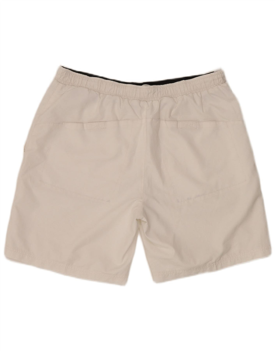 VINTAGE Short de sport homme grand polyester blanc
