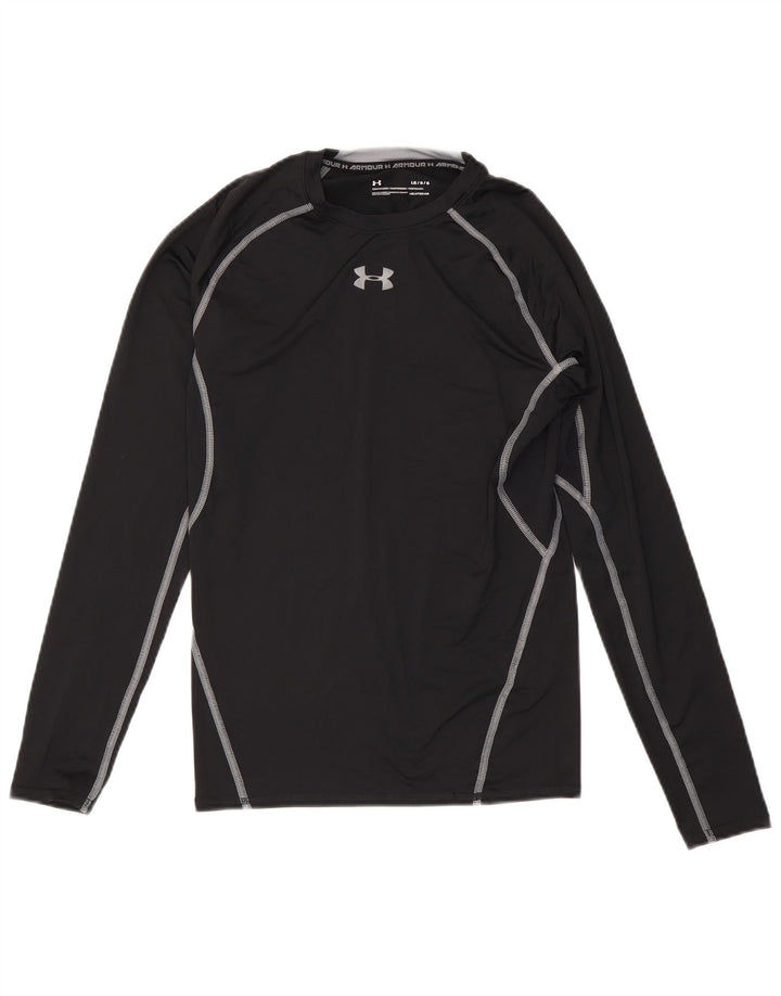 Under Armour Heat Gear Haut à manches longues pour homme en polyester Noir Taille L