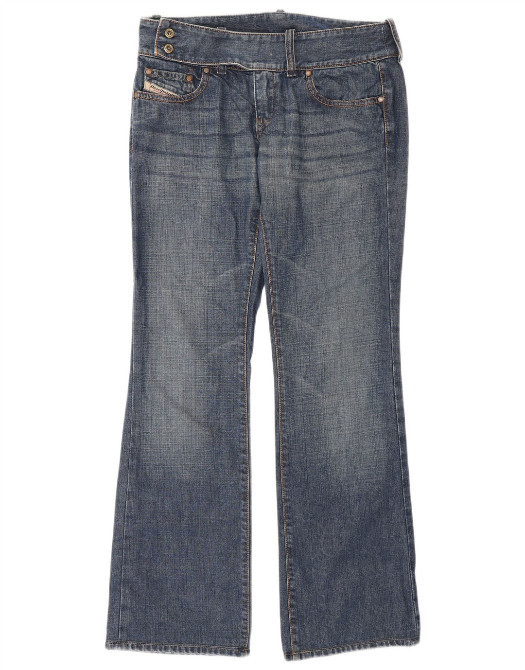 Jean Bootcut Femme Diesel W27 L30 Bleu Coton