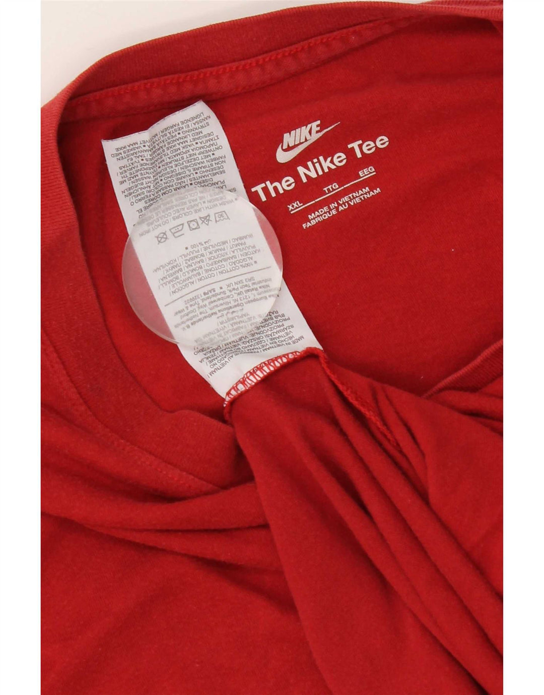 Nike T-shirt pour homme en coton rouge 2XL