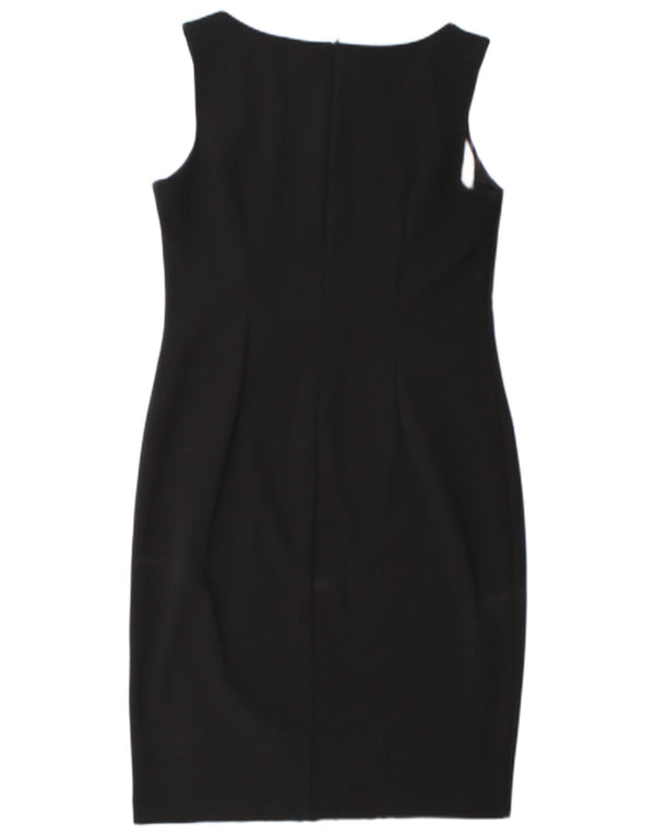 Joseph Ribkoff Womens Sleeveless Sheath Dress UK 14 Medium  Black Geometric