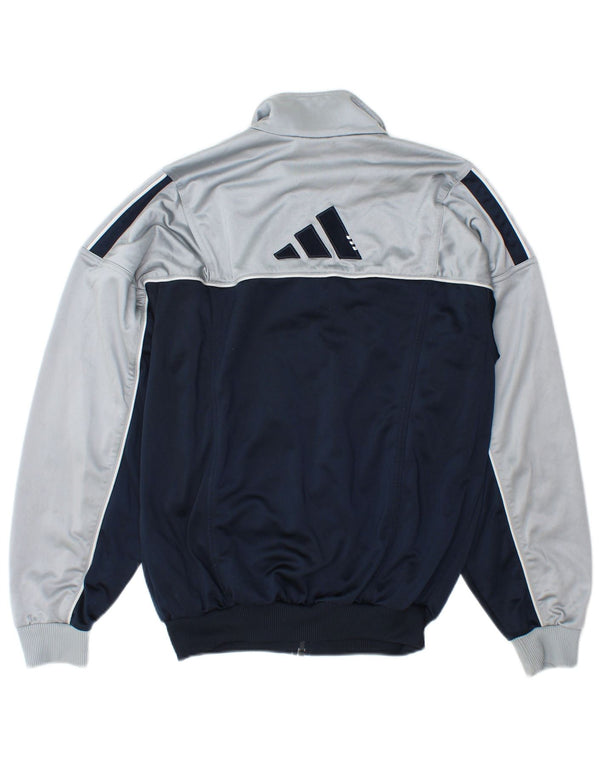 Adidas Veste de survêtement pour homme UK 32/34 XS Bleu Colorblock Polyester