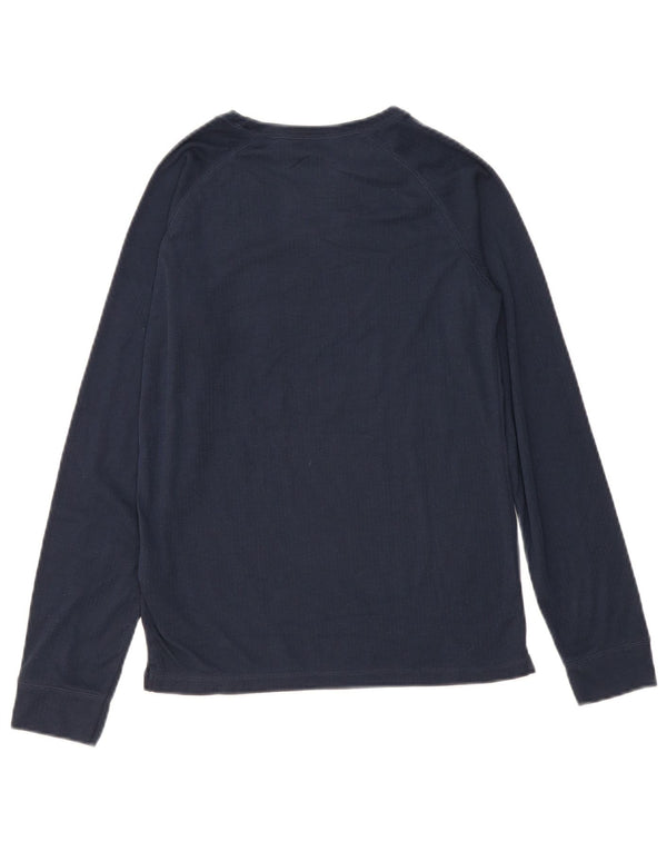 Mountain Warehouse Haut à Manches Longues Garçon 12-13 ans Bleu Marine Polyester