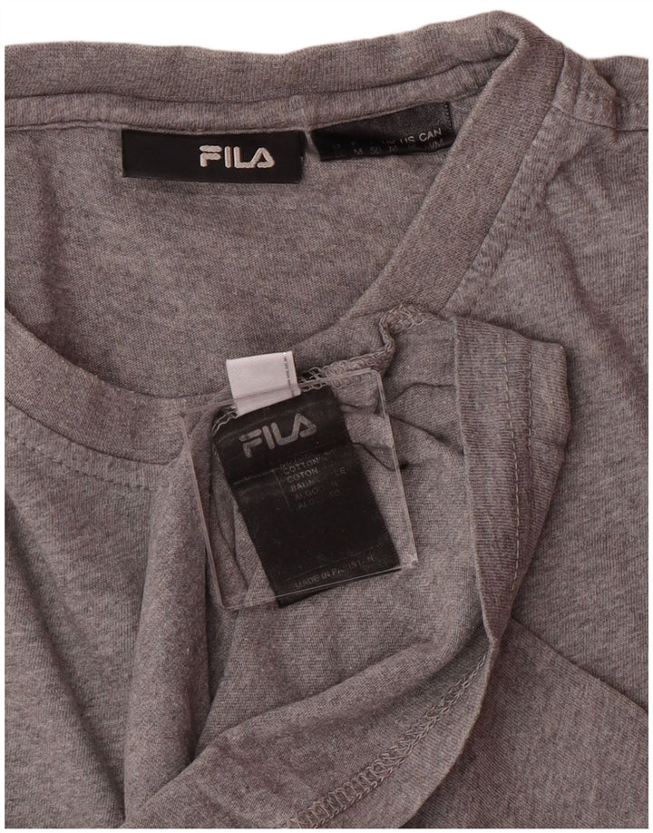 Fila T-Shirt Homme Gris Moyen Coton