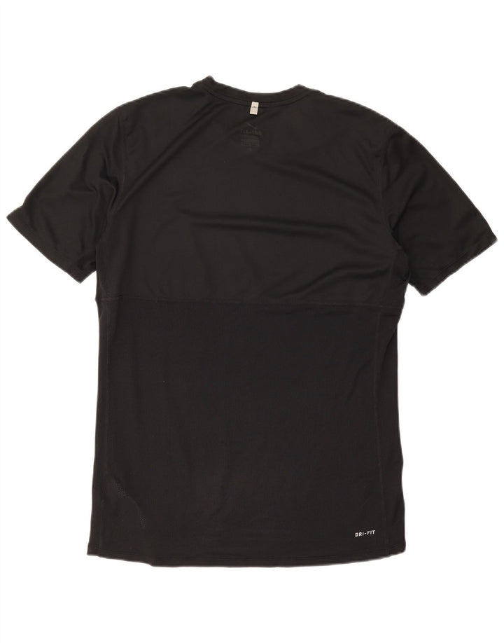 Nike Hommes Dri Fit T-Shirt Haut Noir Polyester Sports