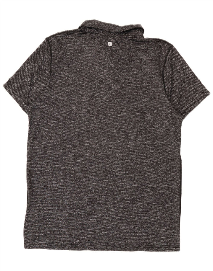 Mountain Warehouse Polo IsoCool Homme Gris Moyen Moucheté Polyamide