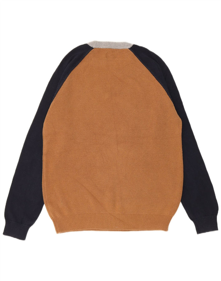 Jack Wills Pull Col Rond Homme Marron Moyen Colourblock