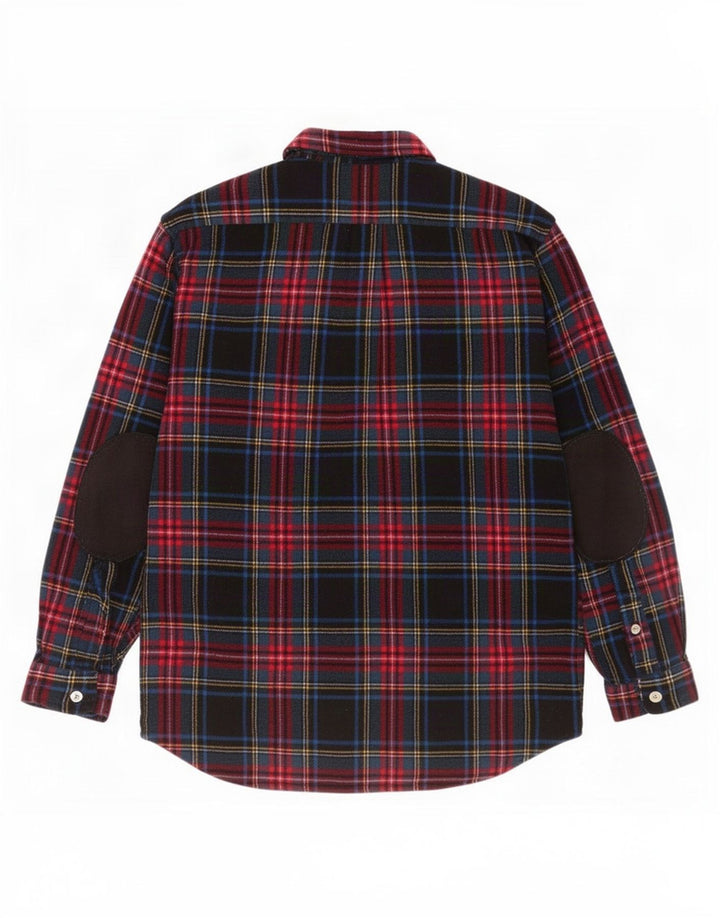 Club Room Chemise en flanelle pour homme en laine à grands carreaux multicolores