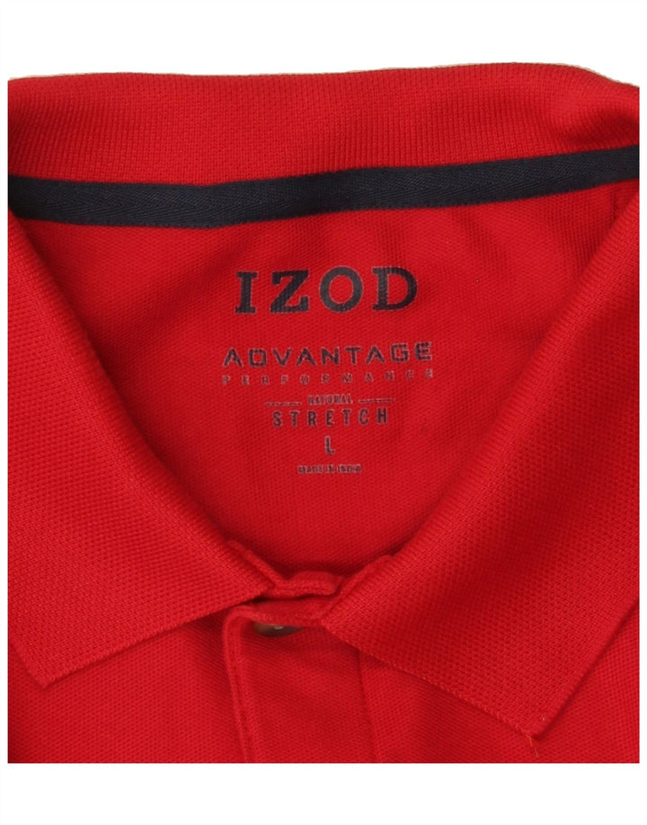 IZOD Mens Polo Shirt Large Red Vintage Izod and Second-Hand Izod from Messina Hembry 