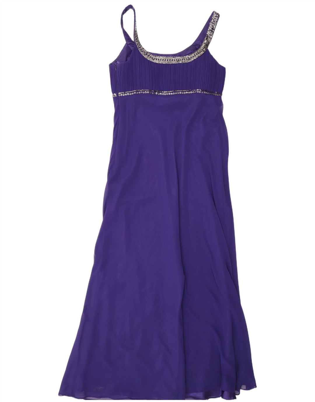 Debut Robe longue sans manches pour femme UK 44 Polyester Violet moyen