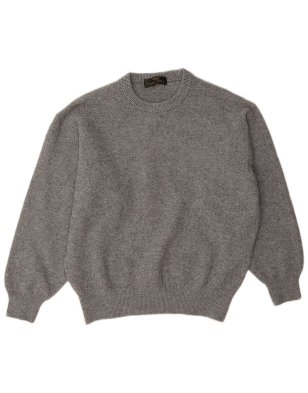 Marks & Spencer Pull Col Rond Homme Gris Moyen Laine