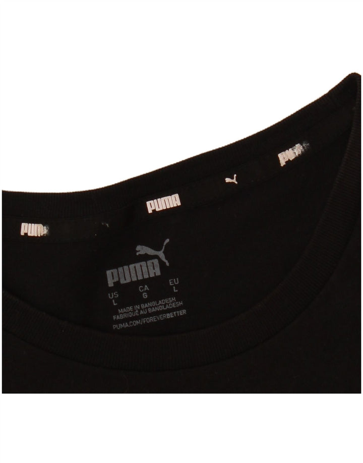 Puma T-shirt graphique pour hommes, grand, noir