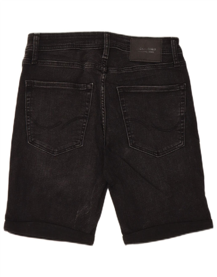 JACK & JONES Short en jean usé W30 pour homme en coton noir moyen
