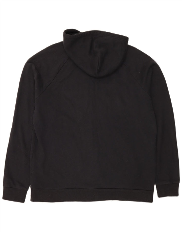 Under Armour Pull à capuche zippé pour homme Grand coton noir