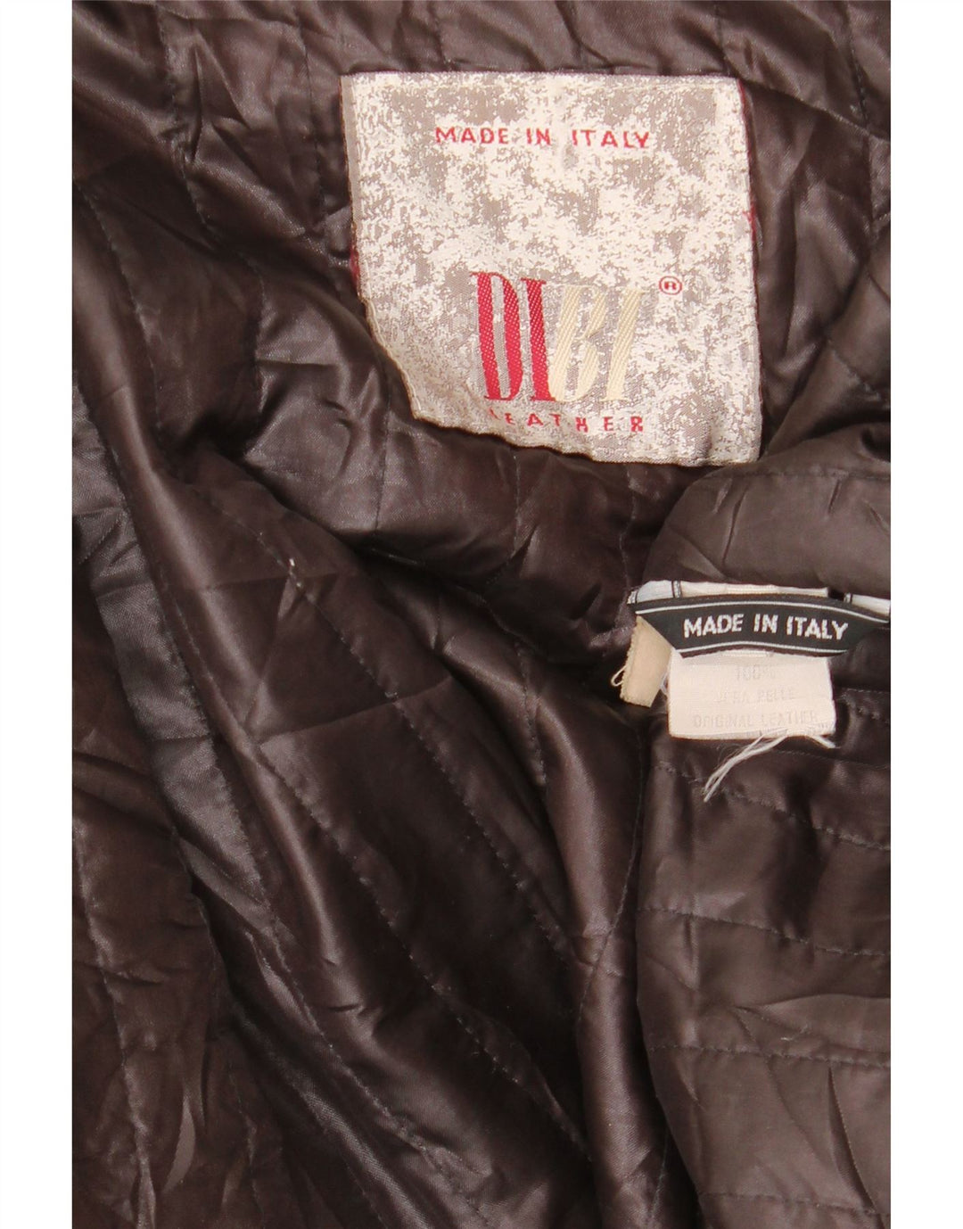 Dibi Veste en cuir pour homme UK 42 XL Cuir marron