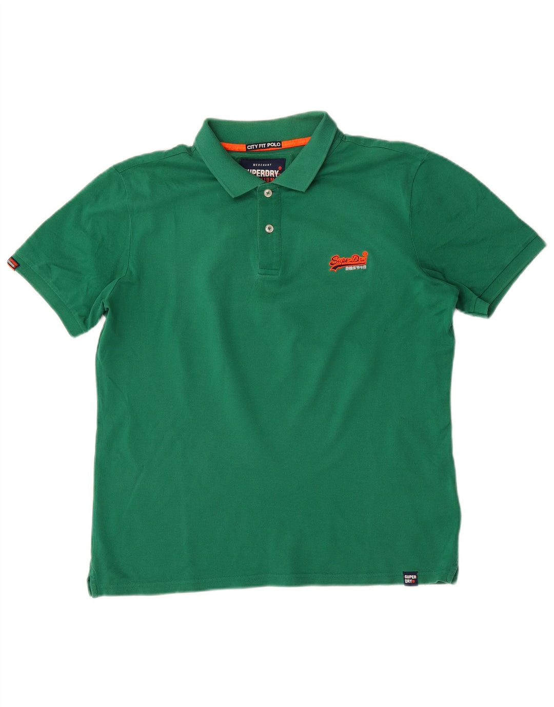 Superdry Polo Homme Grand Vert Coton