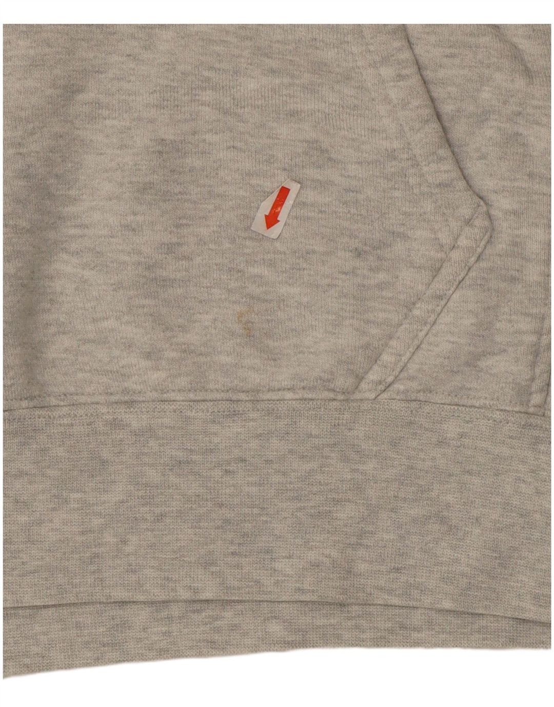 Adidas Pull à capuche court pour femme UK 14 Coton gris moyen