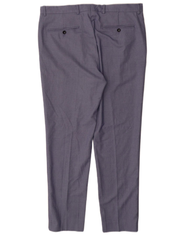 Zara Pantalon Chino Slim Homme EU 44 Large W34 L30 Bleu