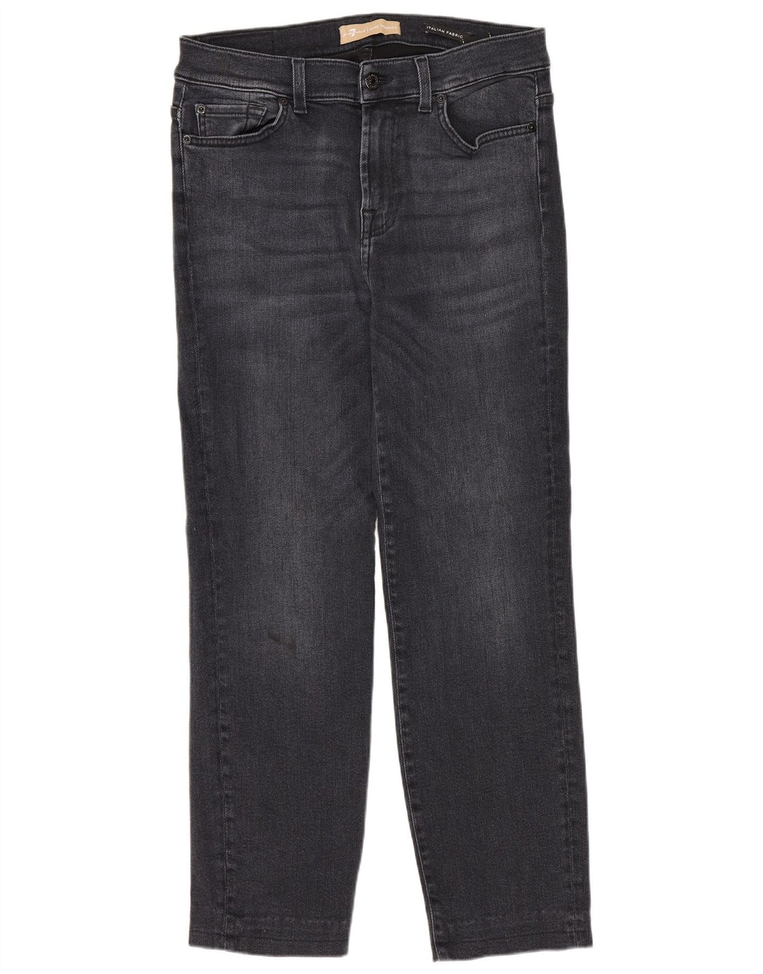 7 For All Mankind Jean Droit Femme W30 L27 Bleu Marine