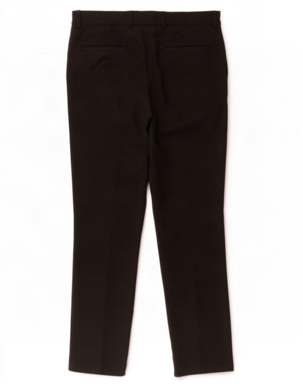 Marks & Spencer Pantalon de costume droit pour homme W32 L31 Noir Polyester