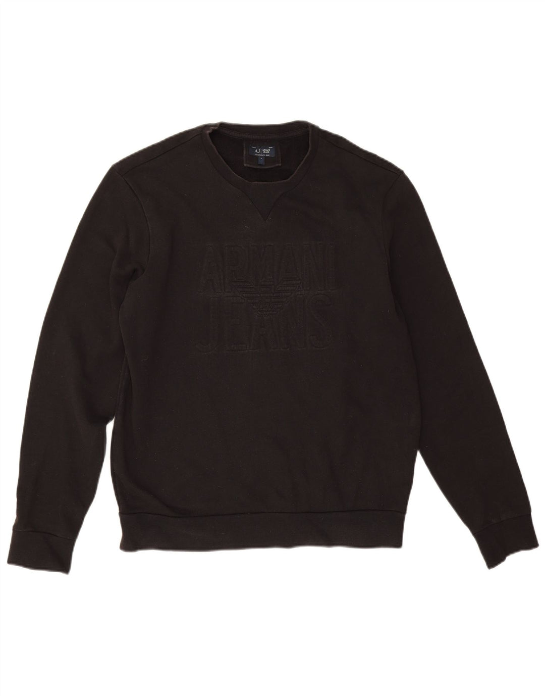 Armani Sweat-shirt graphique pour hommes, grand coton noir