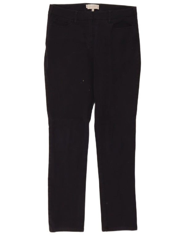 Hobbs Pantalon décontracté slim pour femme UK 10 Small W30 L29 Bleu marine Coton