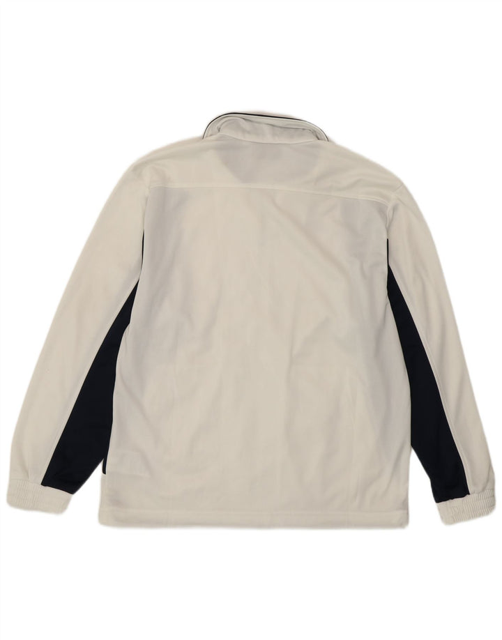 LOTTO Veste de Survêtement Homme Blanc Moyen Polyester Colorblock