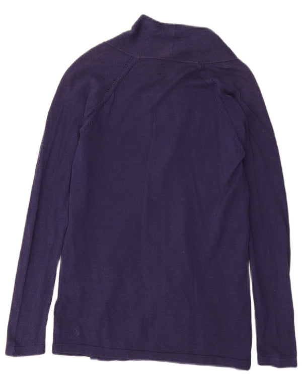 Joules Womens Open Cardigan Sweater UK 8 Small  Purple Flax